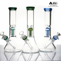 Wholesale 11 inch Glass Bong MM Thickness smoke Water Pipe with arm trees include Bowl downstem Bongs Female Dab Rig