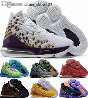 Wholesale 12 lebrons shoes trainers tenis basketball men james XVII children eur lebrons cheap classic women Sneakers size us tripler black
