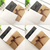 Wholesale 24 cm Gifts Wrap Large Kraft Photo Envelope Postcard Box Packaging Case White Paper Gift Envelopes For Silk Scarf with Ribbon Boxes DHL N2