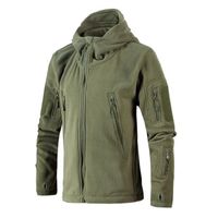 Wholesale New Military Man Fleece Tactical Jacket Outdoor Polartec Thermal Breathable Sport Hiking Polar Jacket High Quality