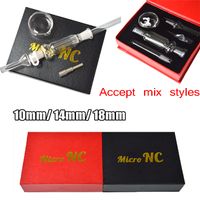 Wholesale Glass Nector Collector Kits mm Joint Dab Straw With Domeless Quartz Nail Water Pipes Oil Rigs NC01