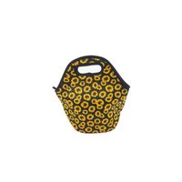 Wholesale Convenient Sunflower Printed Lunch Bag Neoprene Insulated Coolers Handbags Portable Food Containers Fit Outdoor Picnic Hot Sale ny E1