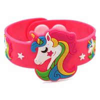 Wholesale 1pcs Trendy Children Lovely Animal Unicorn Silicone Wristbands Rubber Bracelets Toys for Kids Boys Girls Adults Christmas