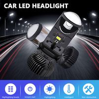 Wholesale H4 Led Headlight Kit Lamp Car Light V K Y6D Head Light Bulbs for Auto Motorcycle Hi Lo Beam LM Headlamp Set Lens car