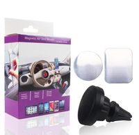 Wholesale Car Mount Air Vent Magnetic Universal Cell Phone Holder Travel Stand Universal Accessory Plastic Support with Degree Rotation