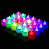 Wholesale LED Candle Electronic Glow Candle Simulation Flame Candle Multi color Creative Family Wedding Birthday Party Decoration