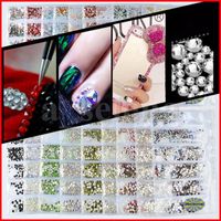 Wholesale 20 Colors Crystal Nail Rhinestone D Jewelry Glass Diamond Gems Nail Art Decoration DIY Craft Rhinestones Size