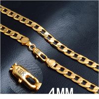 Wholesale Hiphop mm Gold Miami Cuban Link Chains For Men Rapper Inch Slim Chain Necklaces Women Hip Hop Jewe jllXYt