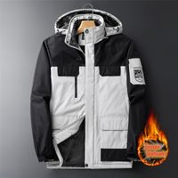 Wholesale Winter Jacket Men Warm Outdoor Windbreaker Waterproof Thick Fur Hooded Parka Coat Male Fleece Ski Snow Jackets Plus Size XL XL