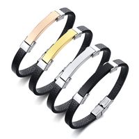 Wholesale Bangle His And Her Matching Couple Leather Bracelets Custom Boyfriend Girlfriend Valentine s Day Gift B00295