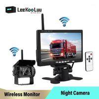 Wholesale Car Rear View Cameras Parking Sensors LeeKooLuu quot Wireless Monitor TFT LCD Camera HD For Truck Support Bus RV Van DVD Reverse1
