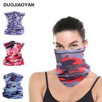 Wholesale Camouflage Shawls Face Breathable Mask Sports Cycling Scarf Dustproof Mask Women Men Masks Magic Designer Scarves Protection x37cm