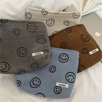 Wholesale Cosmetic Bags Cases Japanese Style Corduroy Bag Women Handbags Purses Smile amp Dots Makeup Organizer Storage Girls Pencil Case