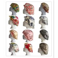 Wholesale Beanie Skull Caps Mulberry Silk For Sleep Night Cap Hats Bonnet Beanie Hat Floral Printed