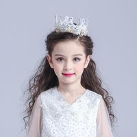 Wholesale Hair Accessories Fashion Girls Tiara Children S Outstanding Flower Headdress Crown To Match Dress AKA162001