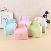 Wholesale Gift Wrap Birthday Candy Color Tote Box Wedding Cake Muffin Cupcake Boxes Kids Party Favor Paper Sweet Bag DIY Decor Supplies