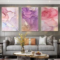 Wholesale Paintings Marble Pattern Abstract Poster Gold Blue Canvas Painting Wall Art Print Home Decor Nordic Living Room Decoration Picture Cuadros