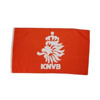 Wholesale Netherlands Holland Orange KNVB Logo Soccer World Cup x Feet Flag Printing Polyester Team Club Sports Team Flag With Brass Grommets