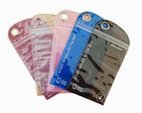 Wholesale Waterproof Zipper Plastic Retail Hang hole Package bag hang Poly soft for cable smart phone case packaging bag