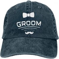 Wholesale Groom with Bow Tie and Mustache Unisex Soft Casquette Cap Vintage Adjustable Baseball Caps1