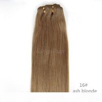 Wholesale Indian Hair Extensions Brazilian Indian Malaysian Peruvian Human Hair Weave Straight Hair Weft Grade A g quot Ash Blonde