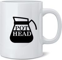 Wholesale Pot head funny mug white oz coffee mug great new gift mom dad co worker boss coffee lovers and friends from mad ink fashions