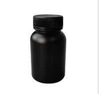 Wholesale 2020 ml HDPE Bottle Pill Bottle Plastic Bottles Black Color Powder Containers Solid Bottles Screw Caps With Inner Lids