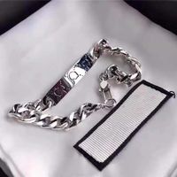 Wholesale 2022 Brand New Luxurys Desingers Charm Bracelet Niche Men and Women with Same Genie Monmster Skull Love Fearless Sterling Silver Couple Simple Hand Jewelry Sl55
