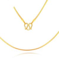 Wholesale Chains PURE K YELLOW GOLD SNAKE CHAIN NECKLACE LUXKY SEXY PERFECT NECKLACE