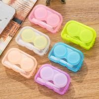 Wholesale Contact Lens Cases Cute Contact Lens Box Square Women Girls Travel Contact Lenses Kit Container Case