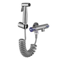 Wholesale Bathroom Sink Faucets Stainless Steel Toilet Bidet Tap Jet Set Handheld Shower Sprayer Home Faucet PI669