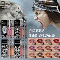 Wholesale Teayason Makeup Liquid Lipstick Lip Gloss Set Professional Matte Lipgloss Lip Kit Long Lasting Cosmetics Maquiagem