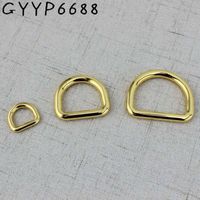 Wholesale High quality mm mm Deep gold Tone Dee D ring match buckle Cast Solid Custom manufactured Cast Solid Buckles l32t