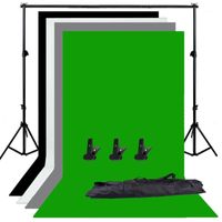 Wholesale Background Material ZUOCHEN Po Studio Adjustable Backdrop Support Stand Kit X m Black White Green Gray Screen1