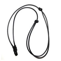 Wholesale Simple Style Black Leather Cord Lucky Necklace For DIY Pendant Adjustable mm mm For Men Women Necklaces Jewelry