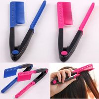 Wholesale Dropshipping Best Selling Products Folding V Shape Hair Comb Salon Hairdresser Styling Straightener Q sqcpoq