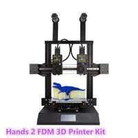 Wholesale Printers Hands FDM D Printer Kit With Inch Colorful Screen Dual Extruder Nozzle Powerful Mainboard Modular Xaxis Extrusion Motor1