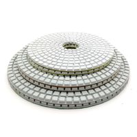 Wholesale 5Pcs inch Wet Flexible Diamond Polishing Pads quot x30mm Hole Floor Grinding Pads For Polishing Marble Granite Floor and Gemstones