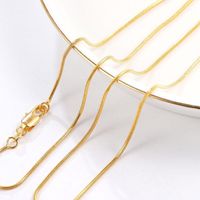 Wholesale Chains MxGxFam Inches K Pure Gold Color Tiny Snake For Matching Pendants1