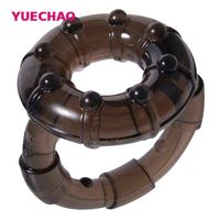 Wholesale NXY Cockrings Jelly Inflatable Male Training Sex Enlargement Plug Glans Penis Rings For Big Man