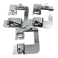 Wholesale Sewing Notions Tools PC Stainless Steel Domestic Machine Roller Foot Presser Rolled Hem Feet Set For Brother Singer Accessories