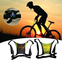 Wholesale Motocycle Racing Clothing Cycling Bicycle LED Wireless Safety Turn Signal Light Vest For Riding Night Guiding C55K Sale1