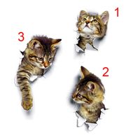 Wholesale 1 Sheet D cm X cm Cat Decals Wall Sticker Kids Room Bedroom Home Decoration Decal Waterproof Adhesive DIY Stickers