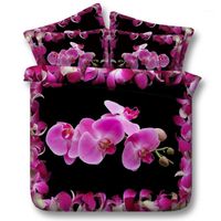 Wholesale d cotton butterfly moth orchid twin full queen king super king size bedding set with filling home textile1