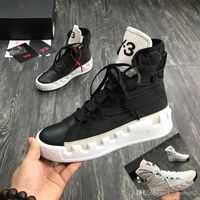 Wholesale 2019 new Genuine Leather Y3 Casual Shoes Boots Kanye West Red White Black High Top Men Sneakers Waterproof