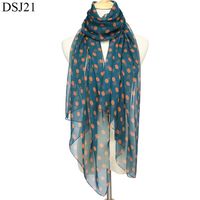 Wholesale Polk dot georges silk scarves cm long scarf shawl polka dot silk scarf shawl female
