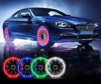 Wholesale Car Wheel Tire Valve Cap Lights Flashing Modes Motion Sensors Solar Charging Intelligent Control System for Bike Bicycle Motorcycle