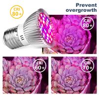 Wholesale Best Phyto Lamps Full Spectrum E27 Led Plant Light Grow Lamp E14 Led For Plants W W Fitolampy Greenhouse Tent Bulbs UV