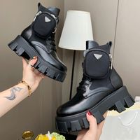 Wholesale New Rois Leather and Monolith Re Nylon Boot Ankle Boots military inspired combat boots nylon pouch attached to the ankle with strap