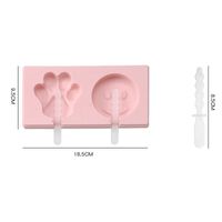 Wholesale Soft Silicone Ice Cream Mold with Cover Animals Shape Jelly Form Maker for Ice lolly Moulds Ice Cube Tray for Candy Bar Decoration HHE3423